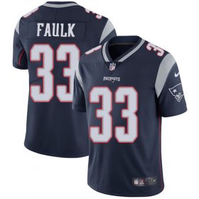 Wholesale Cheap Nike Patriots #33 Kevin Faulk Navy Blue Team Color Men\'s Stitched NFL Vapor Untouchable Limited Jersey