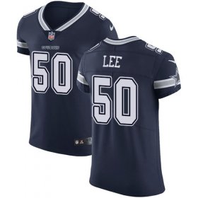 Wholesale Cheap Nike Cowboys #50 Sean Lee Navy Blue Team Color Men\'s Stitched NFL Vapor Untouchable Elite Jersey