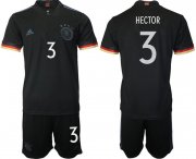 Wholesale Cheap Men 2020-2021 European Cup Germany away black 3 Adidas Soccer Jersey