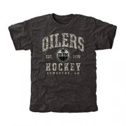 Wholesale Cheap Men's Edmonton Oilers Black Camo Stack T-Shirt