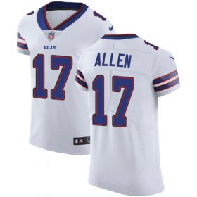 Wholesale Cheap Nike Bills #17 Josh Allen White Men\'s Stitched NFL Vapor Untouchable Elite Jersey