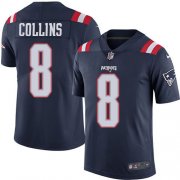 Wholesale Cheap Nike Patriots #8 Jamie Collins Sr Navy Blue Men's Stitched NFL Limited Rush Jersey
