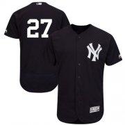 Wholesale Cheap Yankees #27 Giancarlo Stanton Navy Blue Flexbase Authentic Collection Stitched MLB Jersey