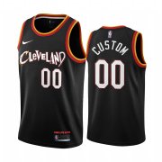 Wholesale Cheap Men's Nike Cavaliers Custom Personalized Swingman Black NBA 2020-21 City Edition Jersey