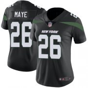 Wholesale Cheap Nike Jets #26 Marcus Maye Black Alternate Women's Stitched NFL Vapor Untouchable Limited Jersey