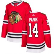 Wholesale Cheap Adidas Blackhawks #14 Richard Panik Red Home Authentic Stitched NHL Jersey