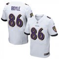 Wholesale Cheap Nike Ravens #86 Nick Boyle White Men's Stitched NFL New Elite Jersey
