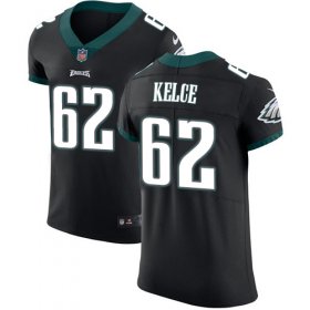 Wholesale Cheap Nike Eagles #62 Jason Kelce Black Alternate Men\'s Stitched NFL Vapor Untouchable Elite Jersey