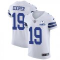 Wholesale Cheap Nike Cowboys #19 Amari Cooper White Men's Stitched With Established In 1960 Patch NFL New Elite Jersey