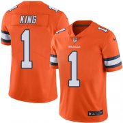 Wholesale Cheap Nike Broncos #1 Marquette King Orange Men's Stitched NFL Limited Rush Jersey