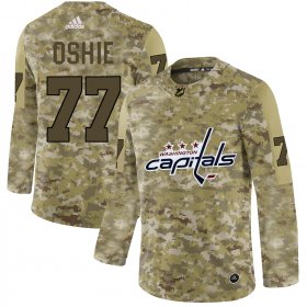 Wholesale Cheap Adidas Capitals #77 T.J. Oshie Camo Authentic Stitched NHL Jersey