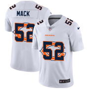 Wholesale Cheap Chicago Bears #52 Khalil Mack White Men's Nike Team Logo Dual Overlap Limited NFL Jersey