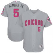 Wholesale Cheap Cubs #5 Albert Almora Jr. Grey Flexbase Authentic Collection Mother's Day Stitched MLB Jersey