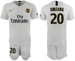 Wholesale Cheap Paris Saint-Germain #20 Kurzawa Away Soccer Club Jersey