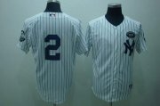 Wholesale Cheap Yankees #2 Derek Jeter White GMS The Boss Stitched MLB Jersey