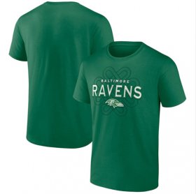 Wholesale Cheap Men\'s Baltimore Ravens Kelly Green Celtic Knot T-Shirt