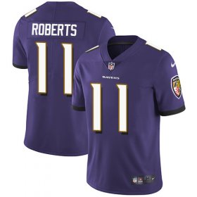 Wholesale Cheap Nike Ravens #11 Seth Roberts Purple Team Color Men\'s Stitched NFL Vapor Untouchable Limited Jersey