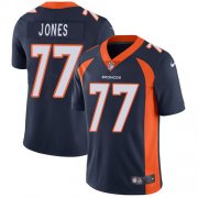 Wholesale Cheap Nike Broncos #77 Sam Jones Navy Blue Alternate Men's Stitched NFL Vapor Untouchable Limited Jersey
