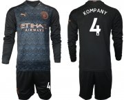 Wholesale Cheap Men 2021 Manchester city home long sleeve 4 soccer jerseys