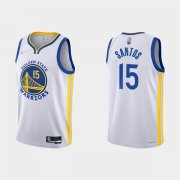 Wholesale Cheap Men's Golden State Warriors #15 Gui Santos 2022 White Stitched Basketball Jersey