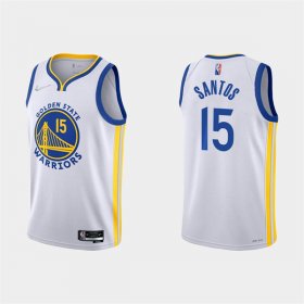 Wholesale Cheap Men\'s Golden State Warriors #15 Gui Santos 2022 White Stitched Basketball Jersey