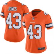 Wholesale Cheap Nike Broncos #43 Joe Jones Orange Women's Stitched NFL Limited Rush Jersey