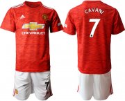 Wholesale Cheap Men 2020-2021 club Manchester United home 7 red Soccer Jerseys