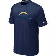 Wholesale Cheap Nike Los Angeles Chargers Critical Victory NFL T-Shirt Midnight Blue