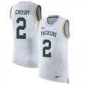 Wholesale Cheap Nike Packers #2 Mason Crosby White Men's Stitched NFL Limited Rush Tank Top Jersey