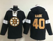 Wholesale Cheap Bruins #40 Tuukka Rask Black NHL Pullover Hoodie