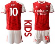Wholesale Cheap Youth 2020-2021 club Arsenal home 10 red Soccer Jerseys