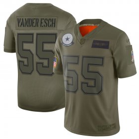 Wholesale Cheap Nike Cowboys #55 Leighton Vander Camo Men\'s Stitched NFL Limited 2019 Salute To Service Jersey