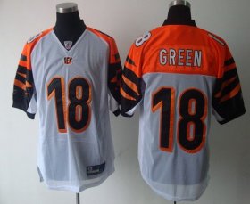 Wholesale Cheap Bengals #18 A.J. Green White Stitched NFL Jersey