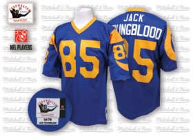 Wholesale Cheap Mitchell And Ness 1979 Rams #85 Jack Youngblood Blue Throwback Stitched NFL Jersey