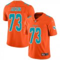 Wholesale Cheap Nike Dolphins #73 Austin Jackson Orange Men's Stitched NFL Limited Inverted Legend Jersey