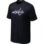 Wholesale Cheap Washington Capitals Big & Tall Logo Black NHL T-Shirt