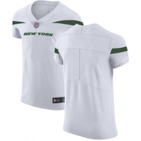 Wholesale Cheap Nike Jets Blank White Men\'s Stitched NFL Vapor Untouchable Elite Jersey