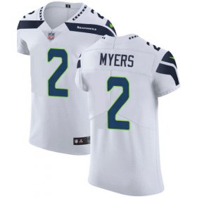 Wholesale Cheap Nike Seahawks #2 Jason Myers White Men\'s Stitched NFL Vapor Untouchable Elite Jersey
