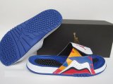 Wholesale Cheap Air Jordan 7 Sandals Shoes Blue/Multi-Color