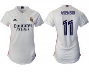Wholesale Cheap Women 2020-2021 Real Madrid home aaa version 11 white Soccer Jerseys