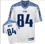 Wholesale Cheap Titans #84 Randy Moss Stitched White NFL Jersey