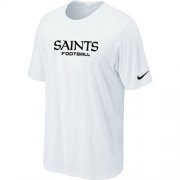 Wholesale Cheap Nike New Orleans Saints Sideline Legend Authentic Font Dri-FIT NFL T-Shirt White