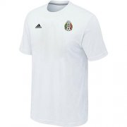 Wholesale Cheap Adidas Mexico 2014 World Small Logo Soccer T-Shirt White