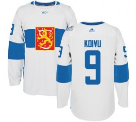 Wholesale Cheap Team Finland #9 Mikko Koivu White 2016 World Cup Stitched NHL Jersey