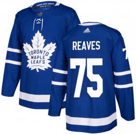 Wholesale Cheap Men\'s Toronto Maple Leafs #75 Ryan Reaves Blue Stitched Jersey