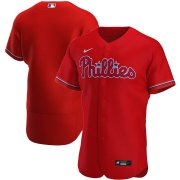 Wholesale Cheap Philadelphia Phillies Men's Nike Red Alternate 2020 Authentic Team MLB Jersey