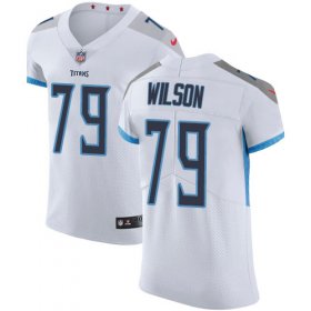 Wholesale Cheap Nike Titans #79 Isaiah Wilson White Men\'s Stitched NFL New Elite Jersey
