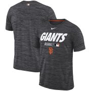 Wholesale Cheap San Francisco Giants Nike Authentic Collection Velocity Team Issue Performance T-Shirt Black