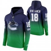 Wholesale Cheap Vancouver Canucks #18 Jake Virtanen Adidas Reverse Retro Pullover Hoodie Green