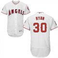 Wholesale Cheap Angels of Anaheim #30 Nolan Ryan White Flexbase Authentic Collection Stitched MLB Jersey